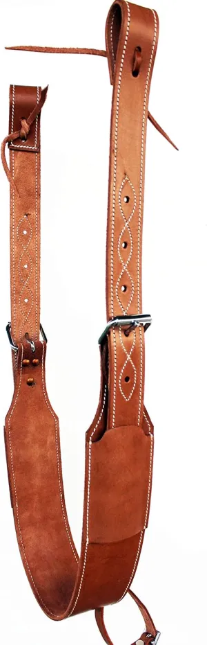 CHALLENGER Western Horse Leather Rear Flank Back Saddle Cinch w/Billets 9758TN