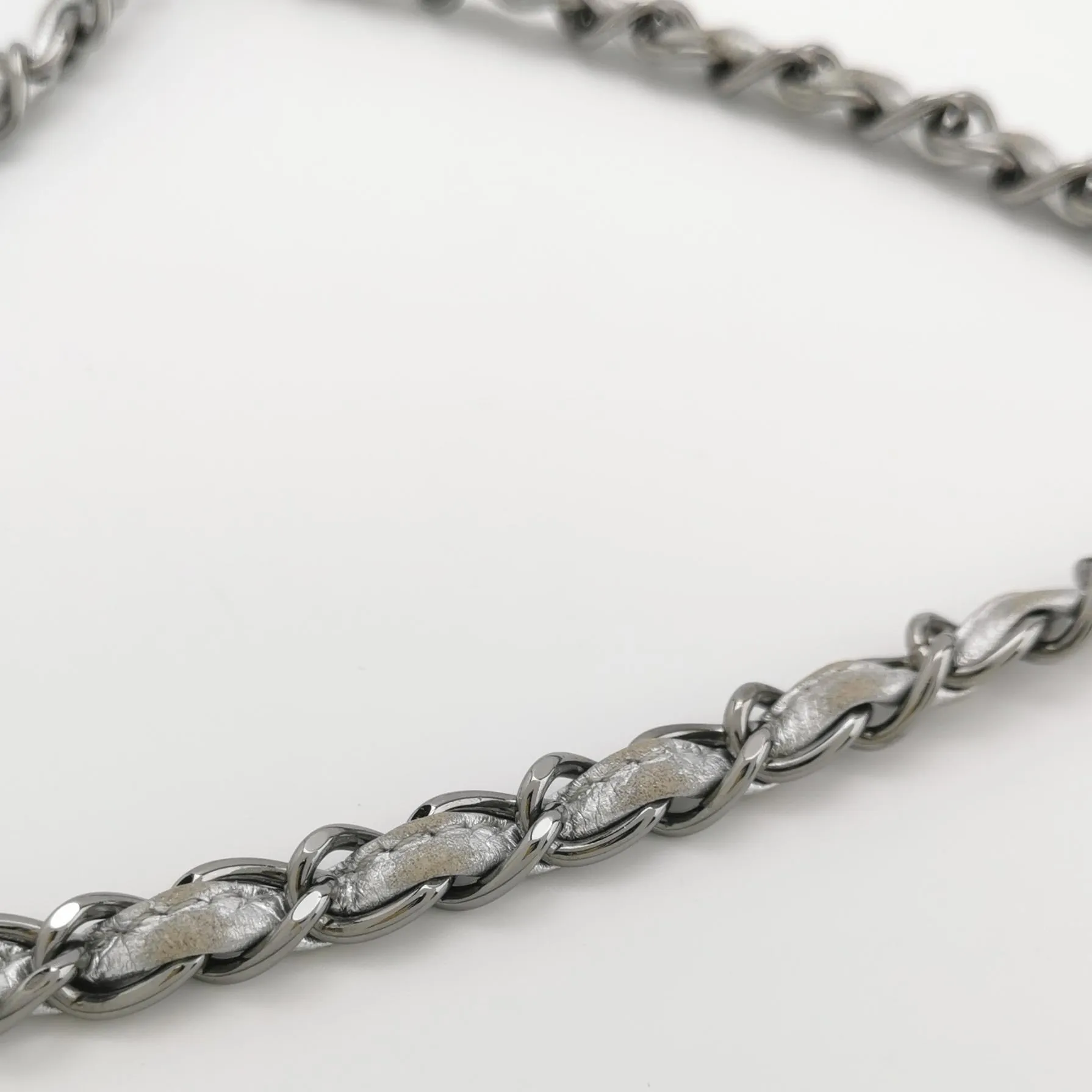 Chanel Ice Cube Flap Chocolate Bar in Silver