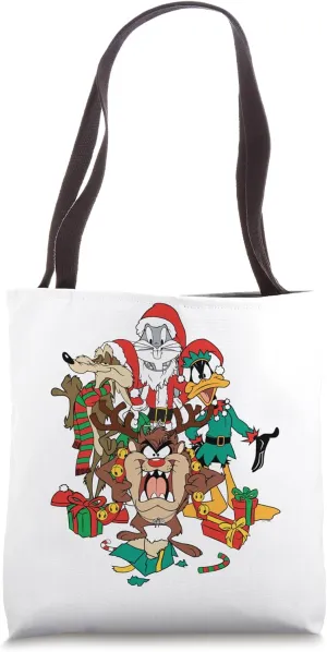 Christmas Looney Tunes Gifts Costumes Wile E Tax Daffy Bugs Tote Bag