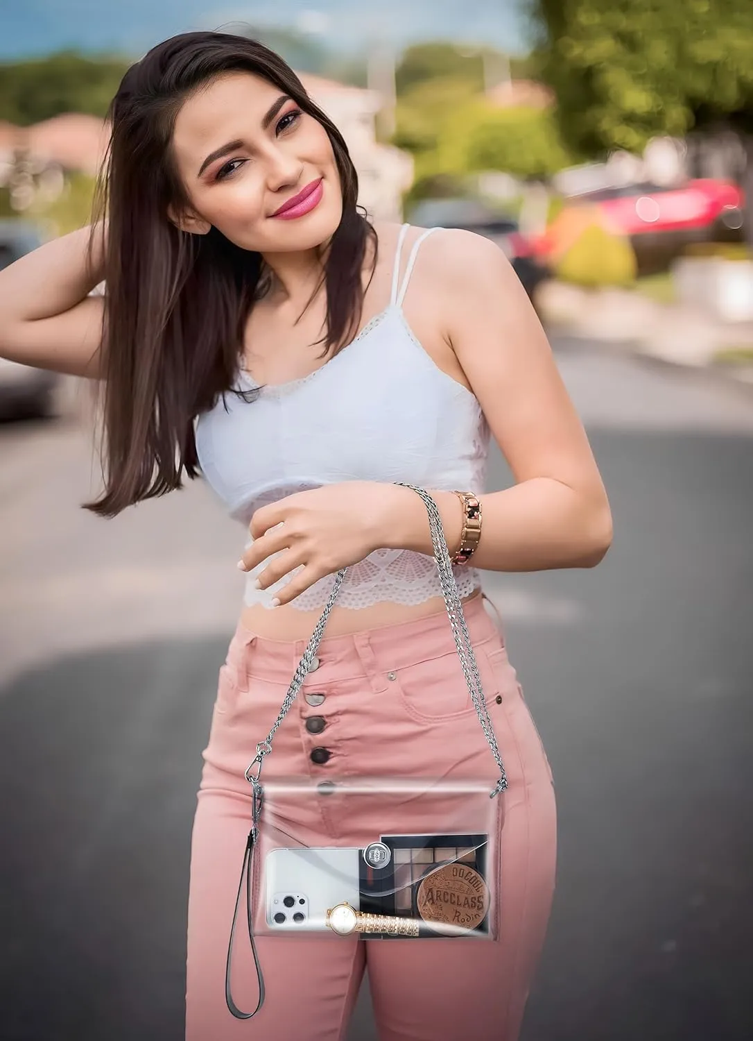 Clear Bag Stadium Approved: Suit for Quick Security Check - Small Transparent Purse for Women