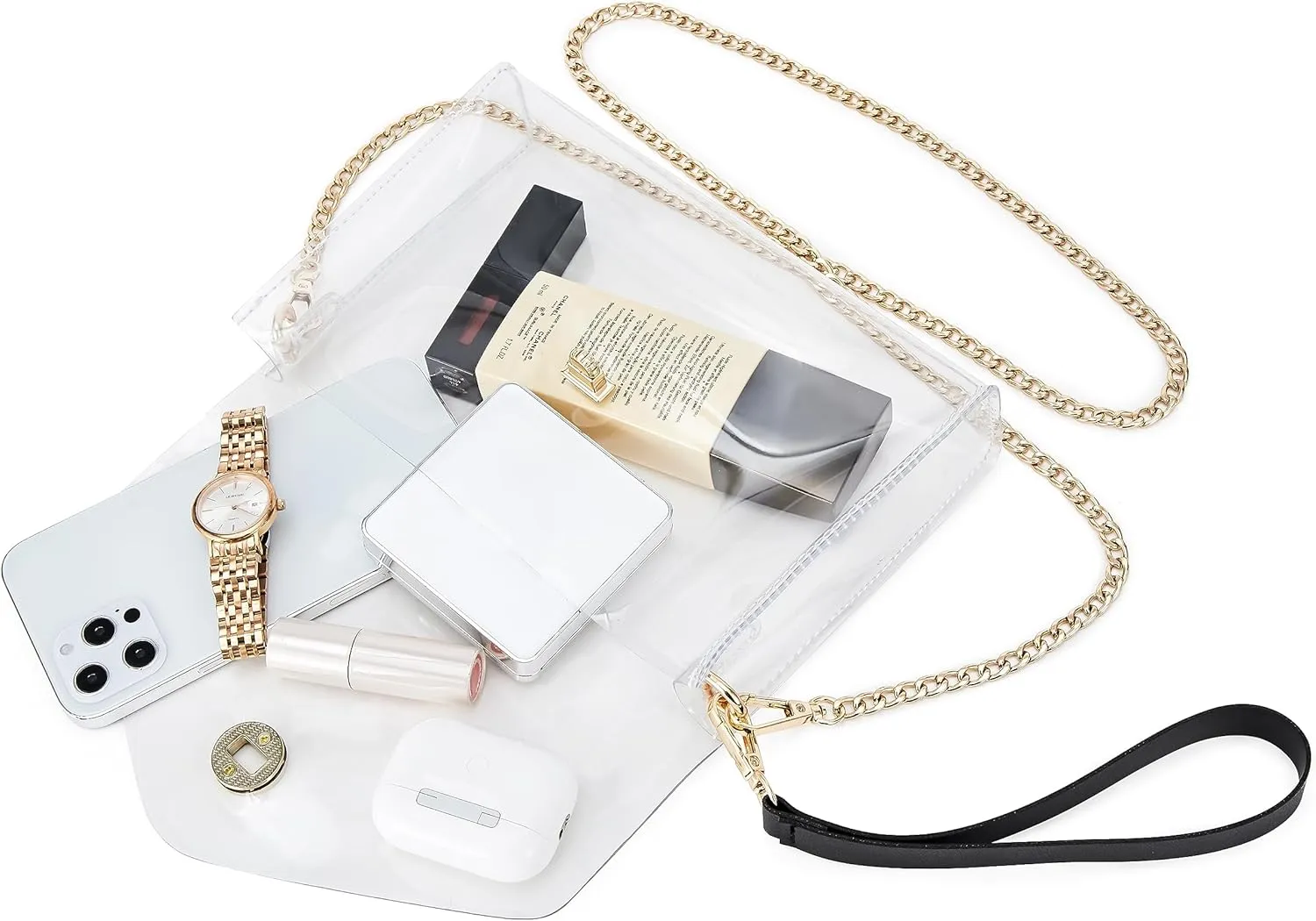 Clear Bag Stadium Approved: Suit for Quick Security Check - Small Transparent Purse for Women