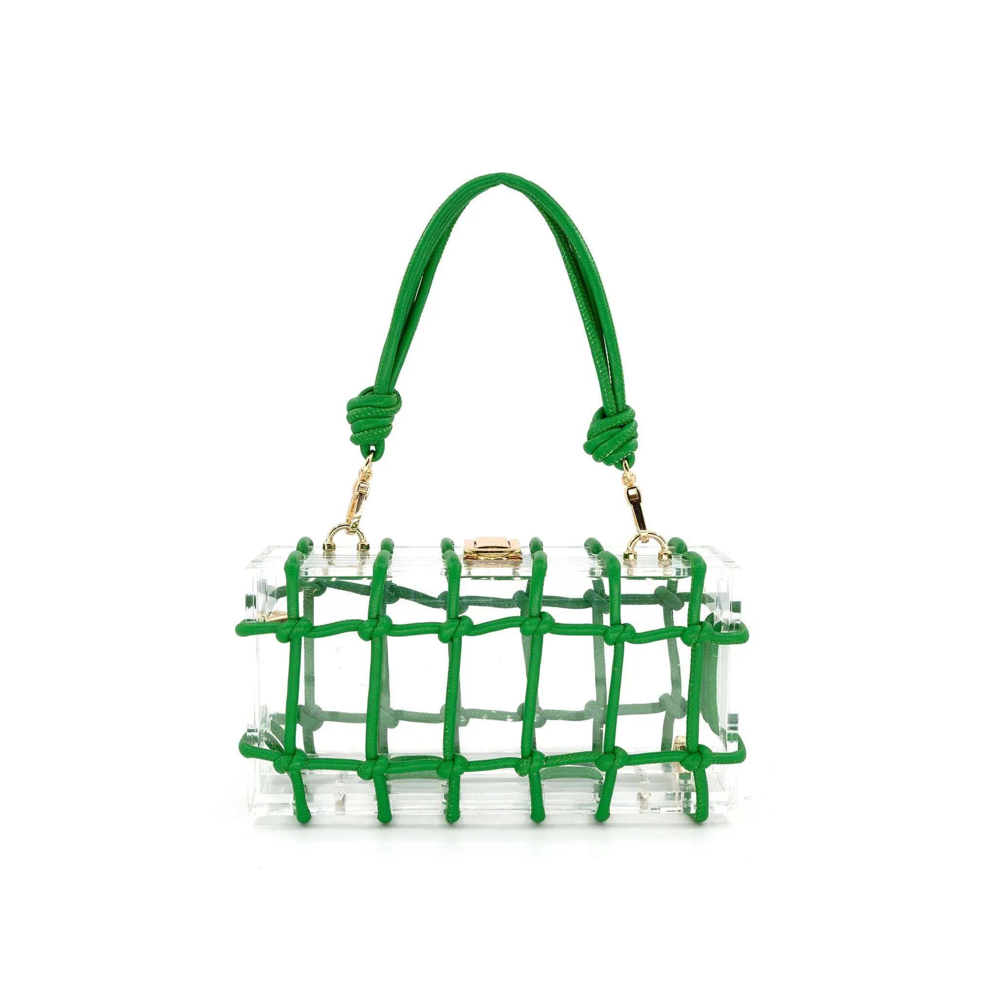 Clear Knotted Lunchbox Purse