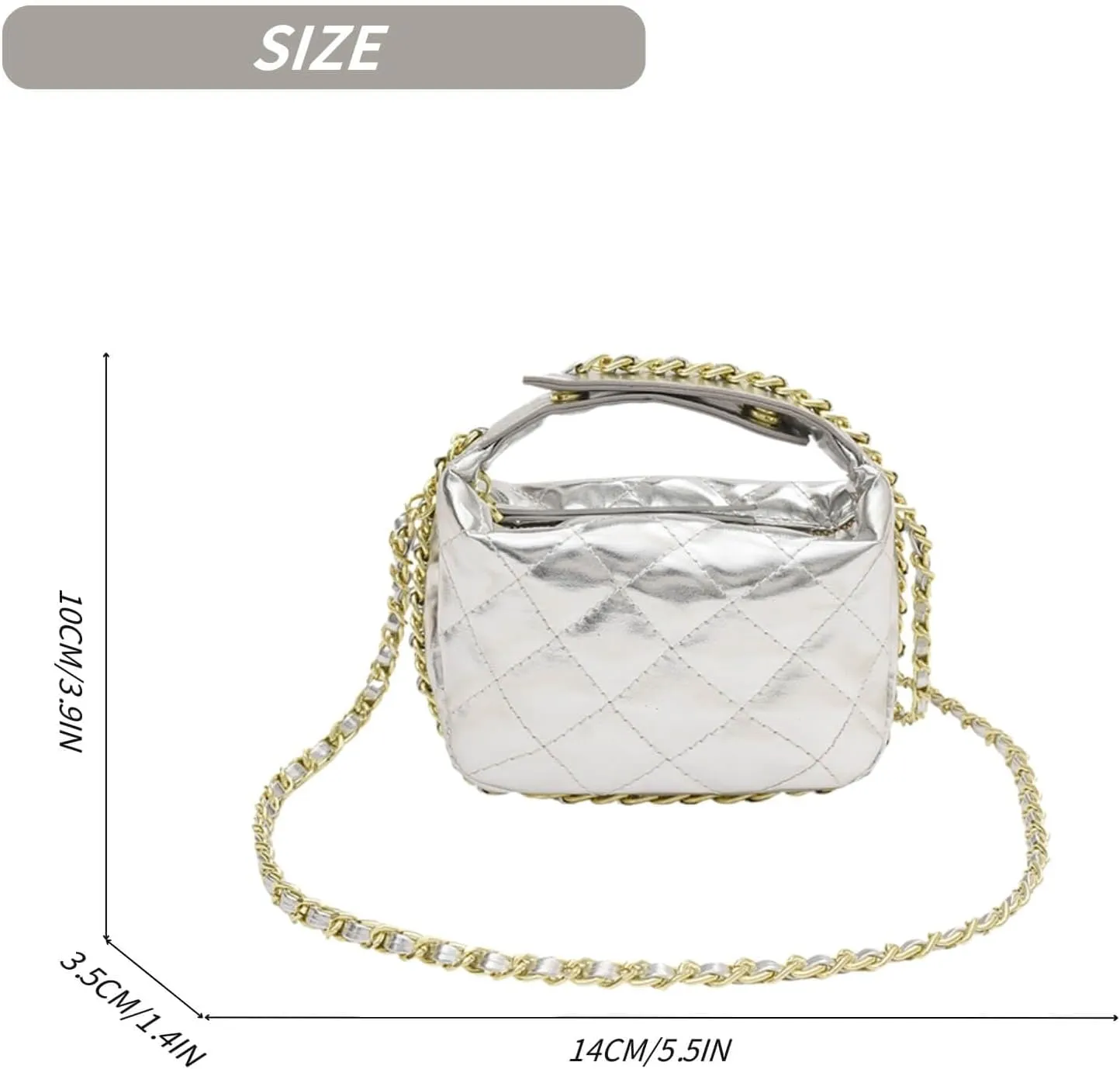 Clutch Purses for Women, Mini Metallic Evening Purse