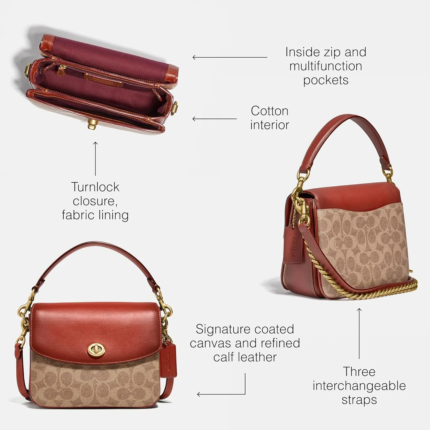 Coach Coated Canvas Signature Cassie Crossbody 19