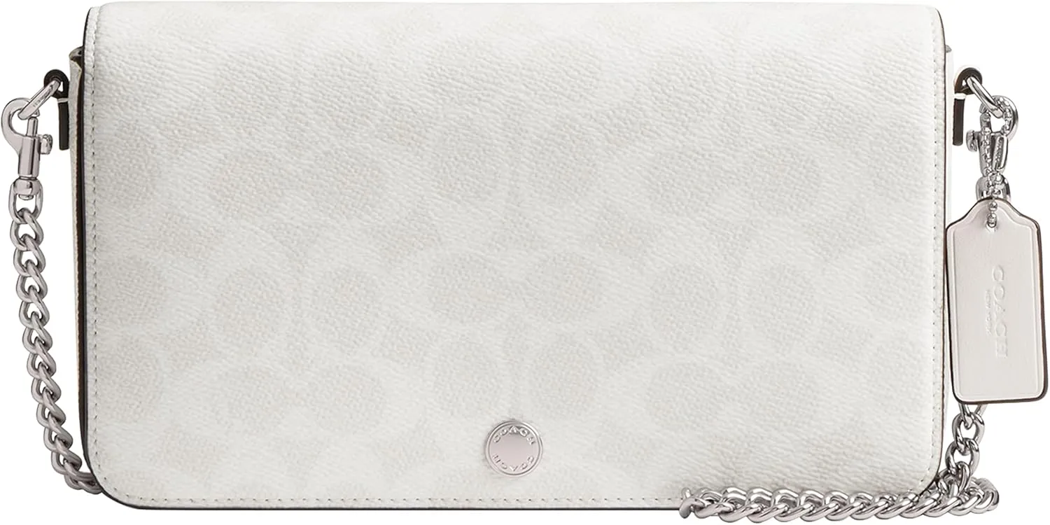 Coach Mila Crossbody Bag in Signature Canvas, LH/White Chalk