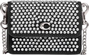 COACH Women's Half Flap CASE Accessory-Travelers Card Sleeves, LH/Black, One Size
