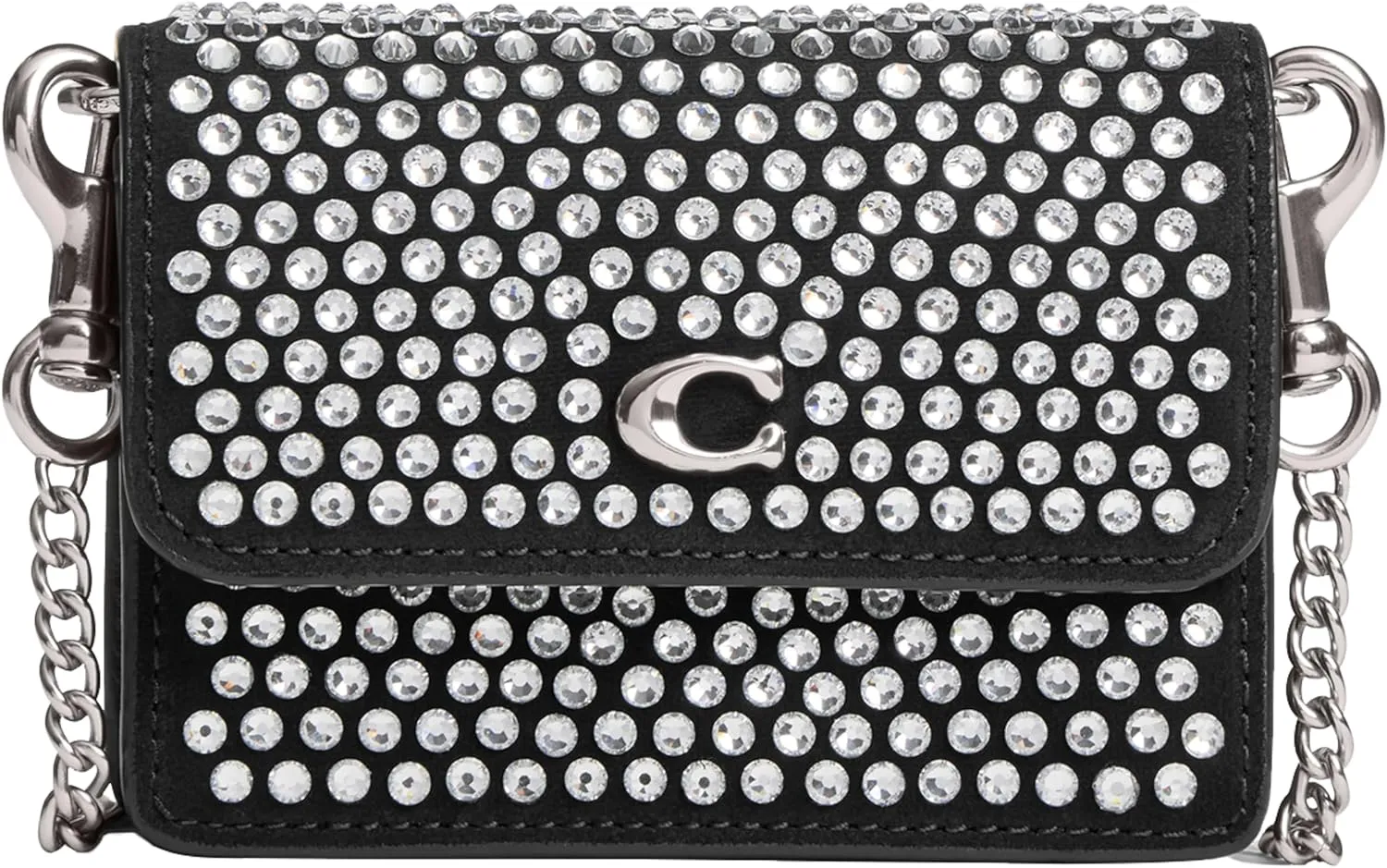COACH Women's Half Flap CASE Accessory-Travelers Card Sleeves, LH/Black, One Size