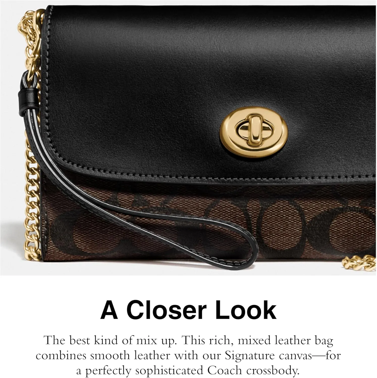 Coach Women's Signature Chain Crossbody Bag