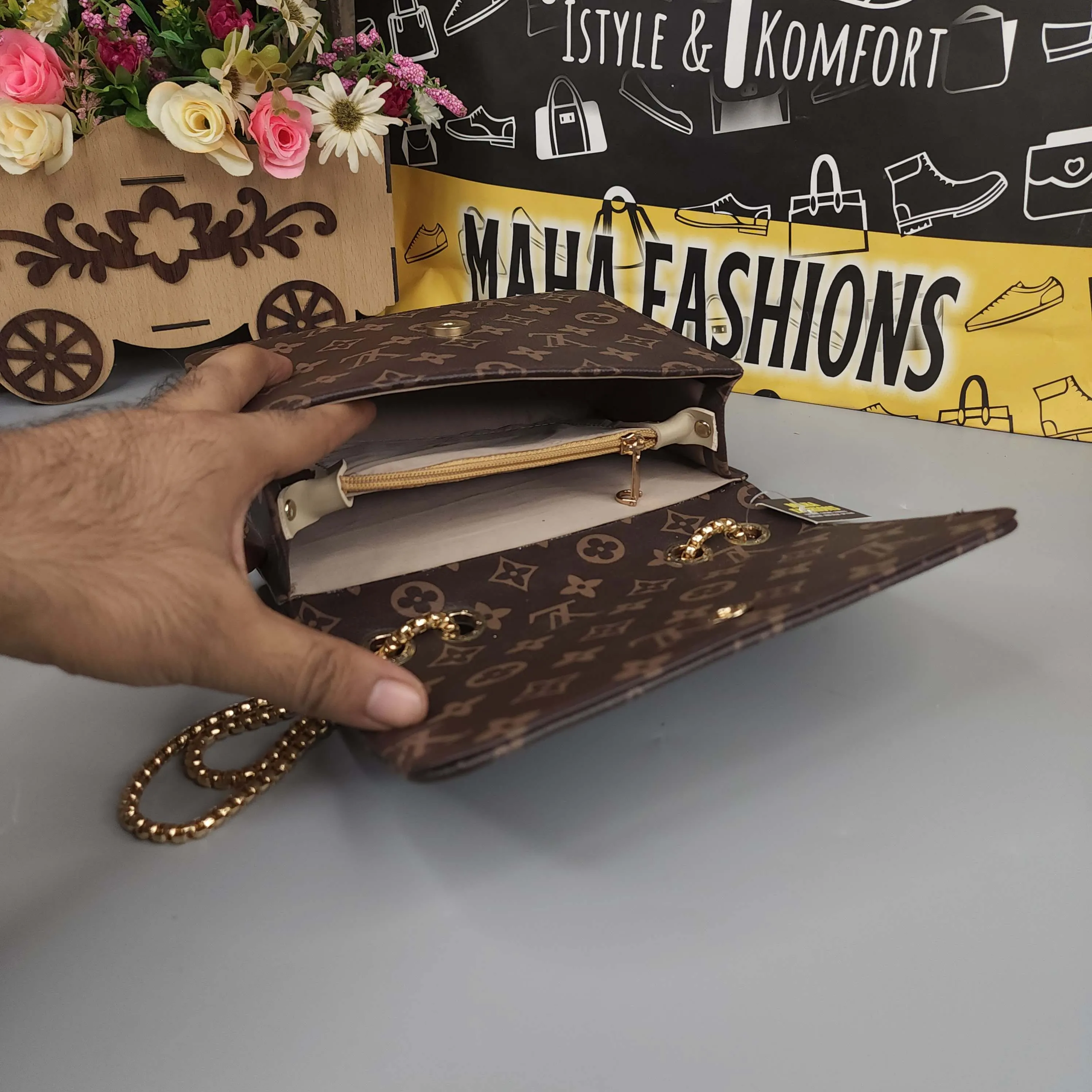 Coffee Crossbody Bag