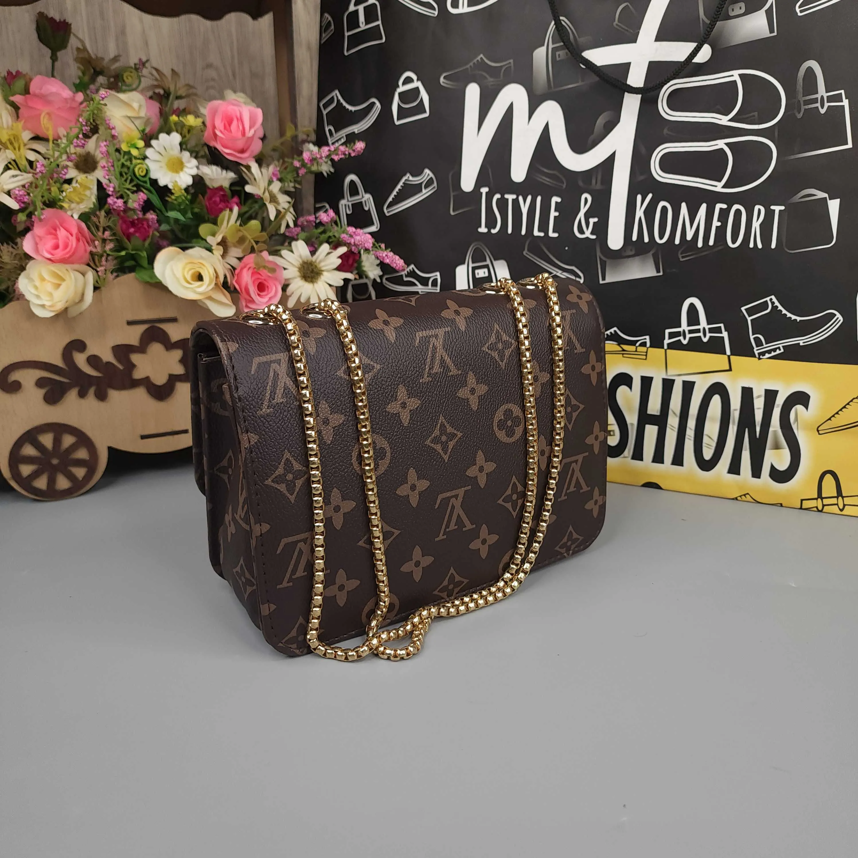 Coffee Crossbody Bag
