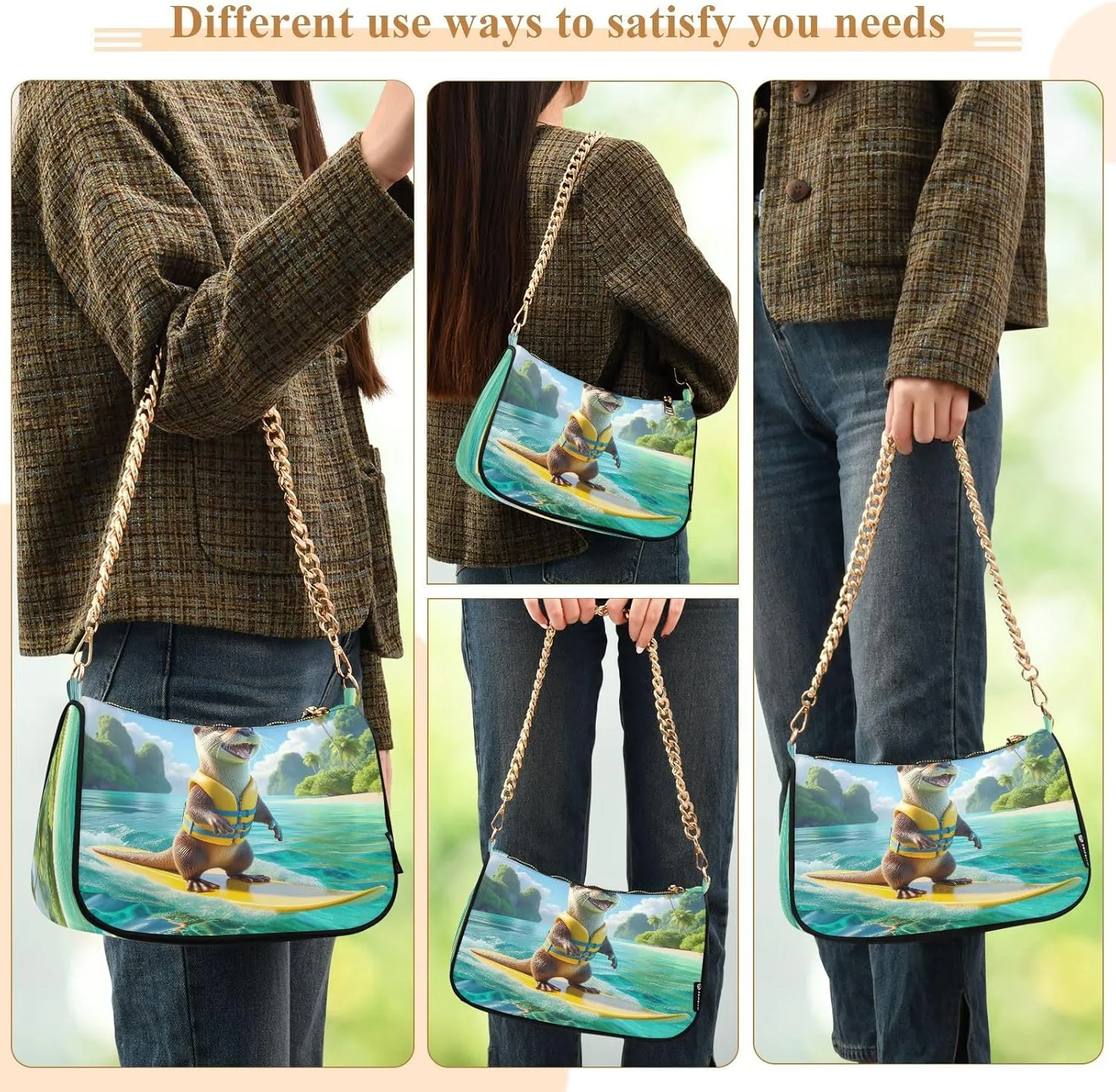Colorful Graffiti Womens Purse, Crossbody Bag