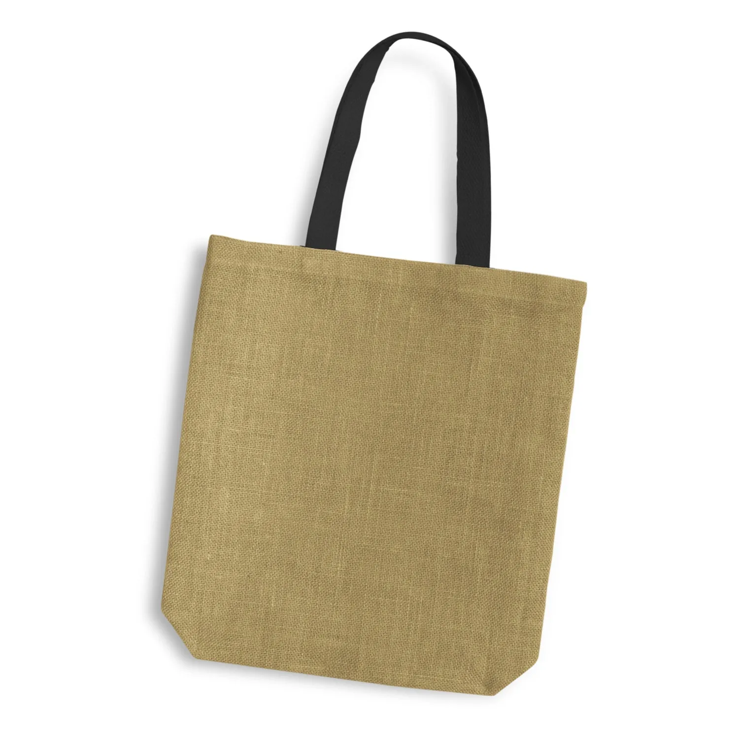 Coloured Handle Jute Tote Bag