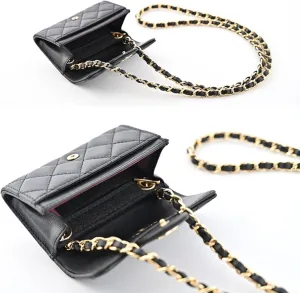 Conversion Kit (Insert Chain) for Chanel Card Holder Wallet On Chain, Handmade Conversion Kit for CF Classic Wallet Purse, DIY Conversion Kit for CC CF TriGeBAYAJIAZitfold Wallet (Gold Chain, 100cm)