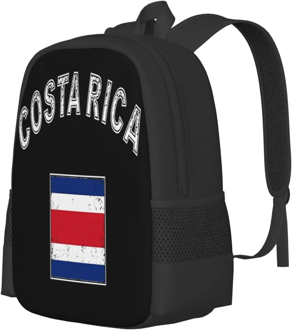 Costa Rica Flag Latin America Casual Backpack Large Capacity Backpacks 15 Inch Laptop Back Pack Travel Rucksack Daypack Commuter Bags with Adjustable Strap for Camping