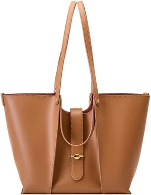 Cowhide Large Capacity Tote Bag Women's Bag Design Cowhide Commuting Bag
