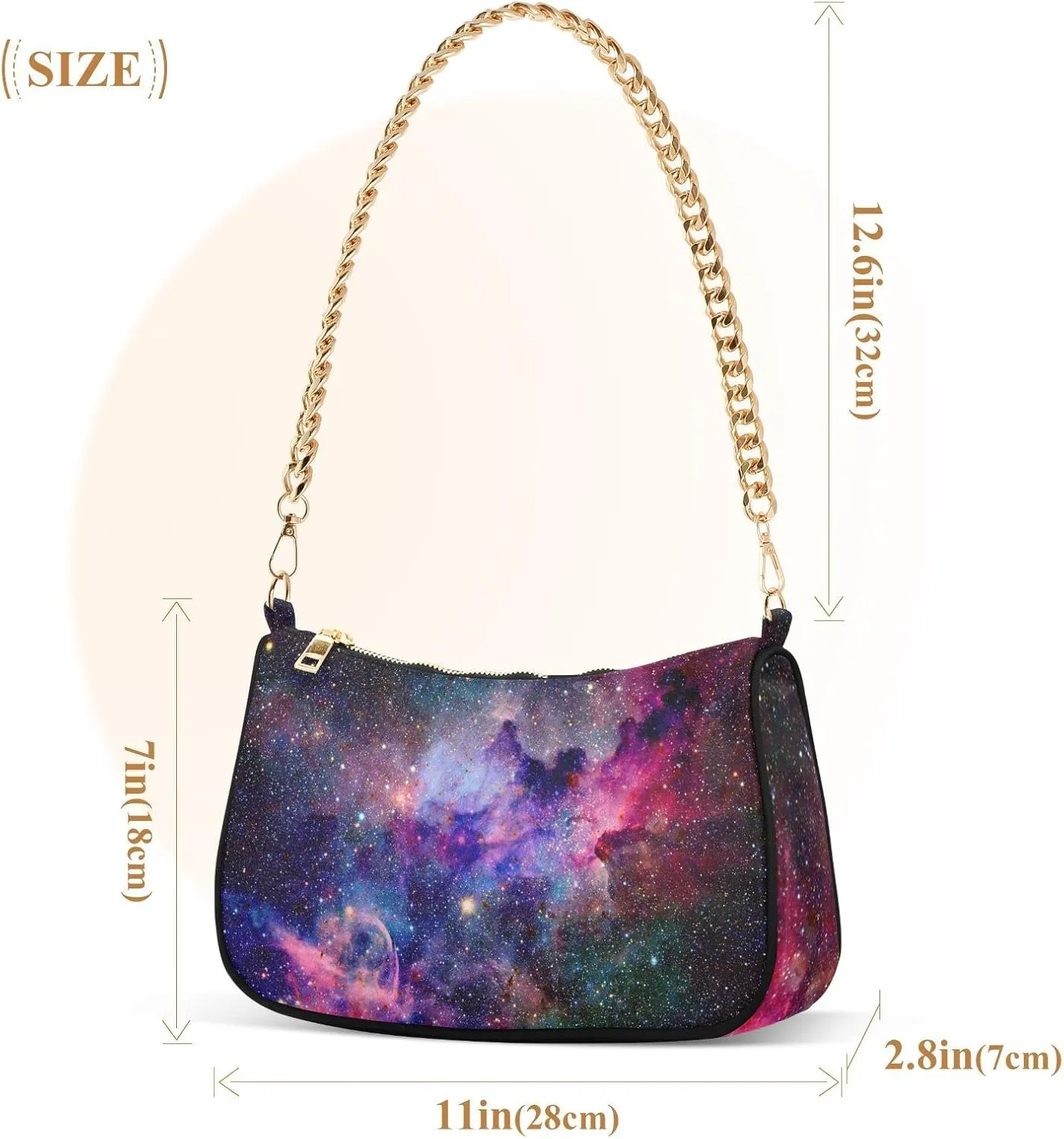 Cross Body Bag Cute Vintage Flowers Tote Bag Chain Bag Shoulder Bag Handbag Purse for Women