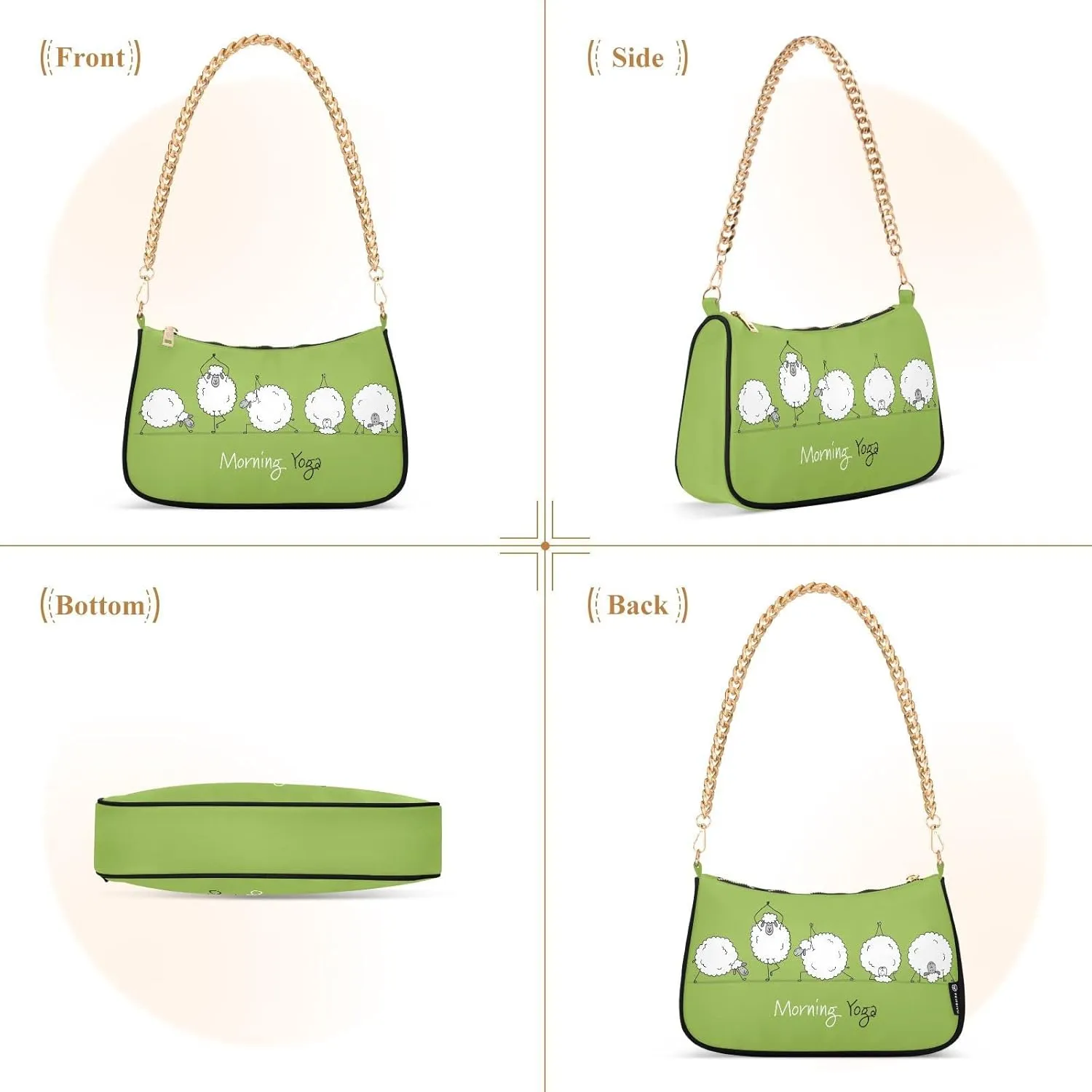 Cross Body Bag Gingham Red White Tote Bag Chain Bag Shoulder Bag Handbag Purse for Women