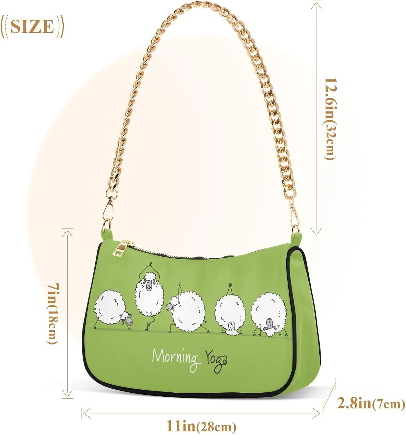 Cross Body Bag Gingham Red White Tote Bag Chain Bag Shoulder Bag Handbag Purse for Women
