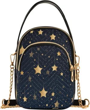 Crossbody Bags Crossbody Purse Chest Bag Sun Moon Stars Witch for Women Trendy