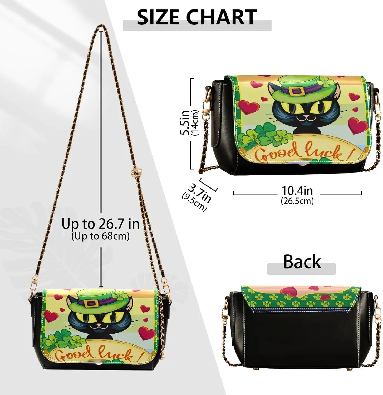 Crossbody Bags for Women Trendy Women's Black Shoulder Bag Small PU Leather Flap Cross Body Bag Handbags