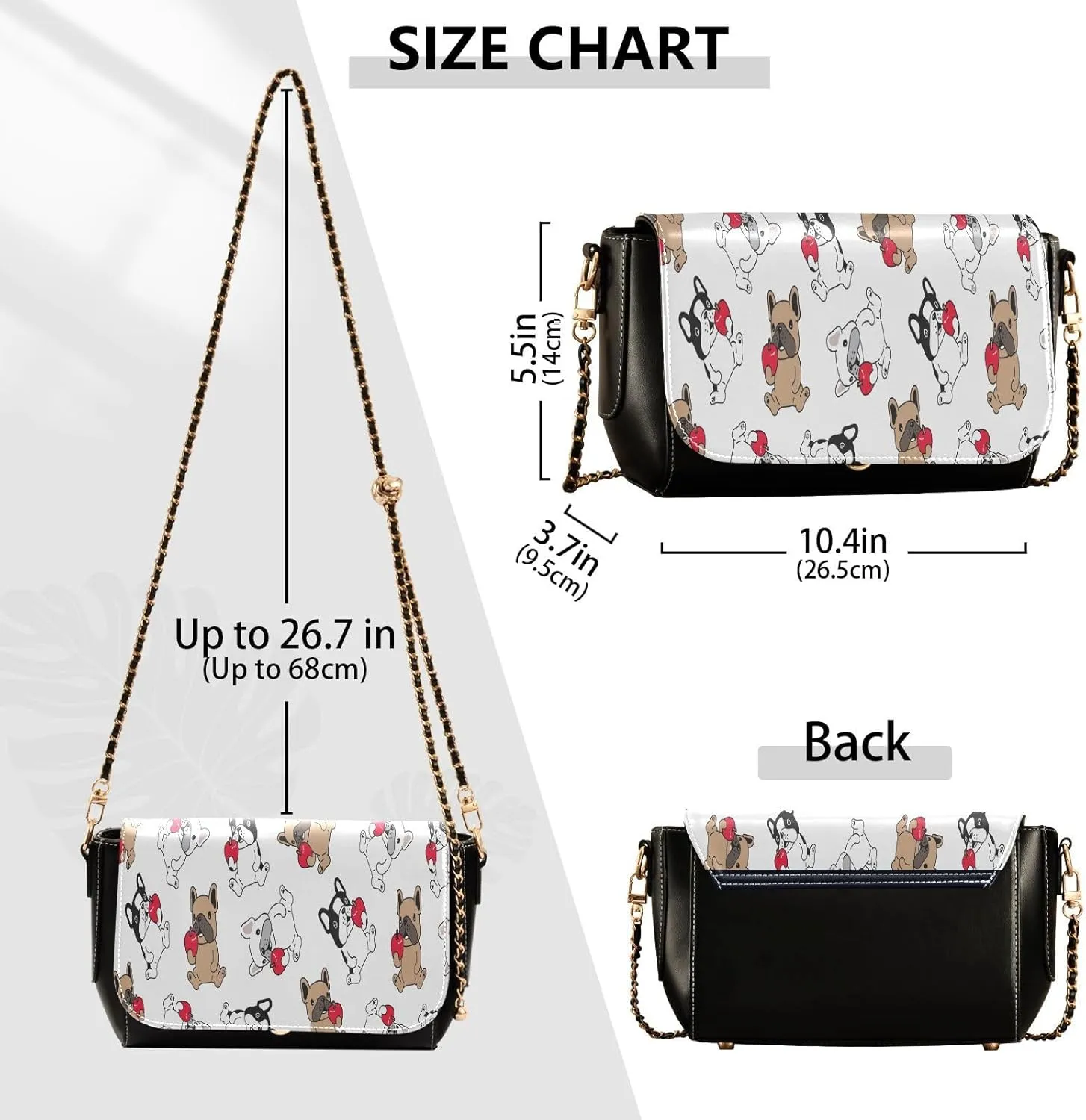 Crossbody Bags for Women Trendy Women's Black Shoulder Bag Small PU Leather Flap Cross Body Bag Handbags