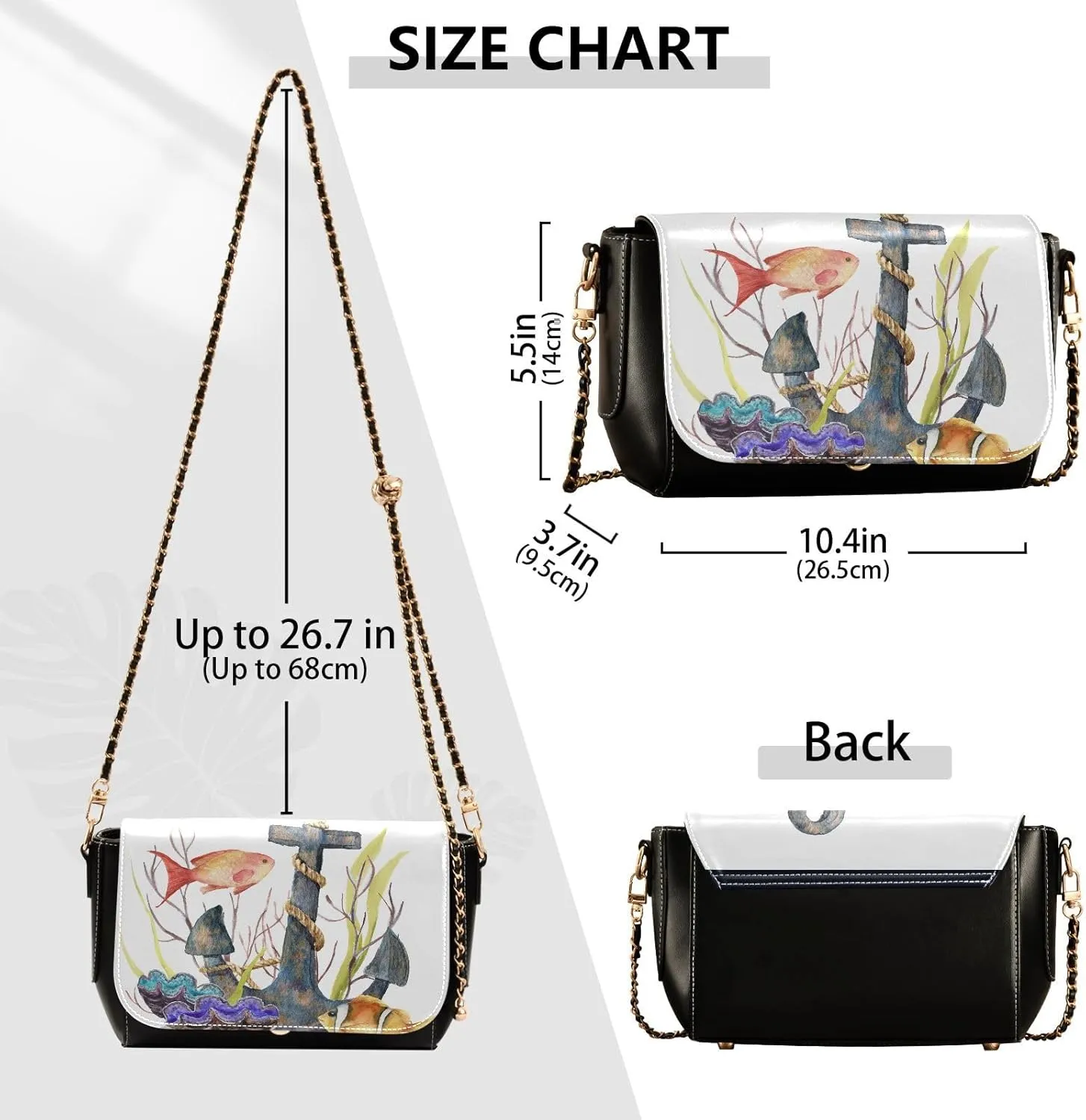 Crossbody Bags for Women Trendy Women's Black Shoulder Bag Small PU Leather Flap Cross Body Bag Handbags