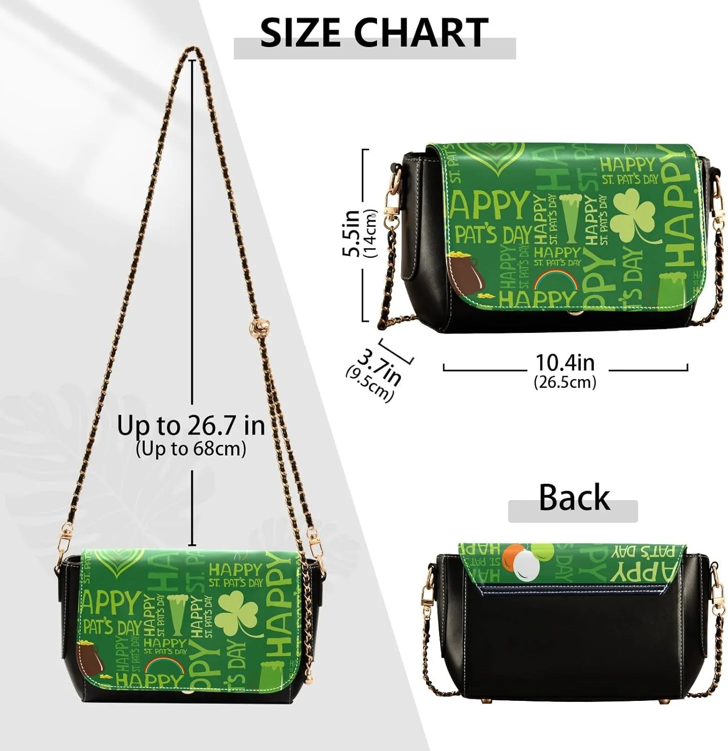 Crossbody Bags for Women Trendy Women's Black Shoulder Bag Small PU Leather Flap Cross Body Bag Handbags