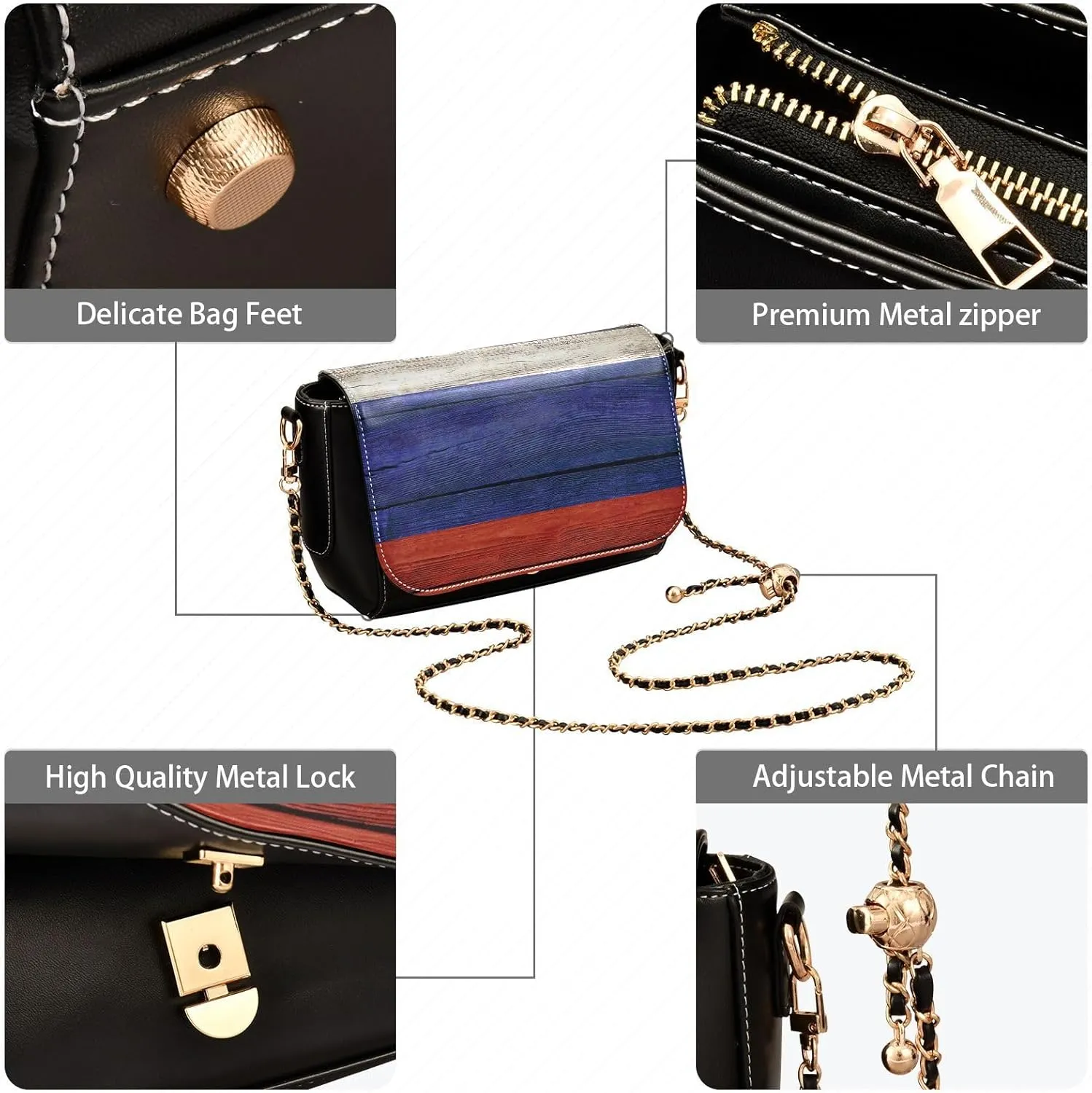 Crossbody Bags for Women Trendy Women's Black Shoulder Bag Small PU Leather Flap Cross Body Bag Handbags