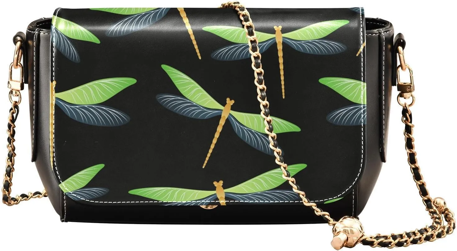 Crossbody Bags for Women Trendy Women's Black Shoulder Bag Small PU Leather Flap Cross Body Bag Handbags