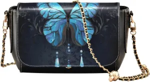 Crossbody Bags for Women Trendy Women's Black Shoulder Bag Small PU Leather Flap Cross Body Bag Handbags