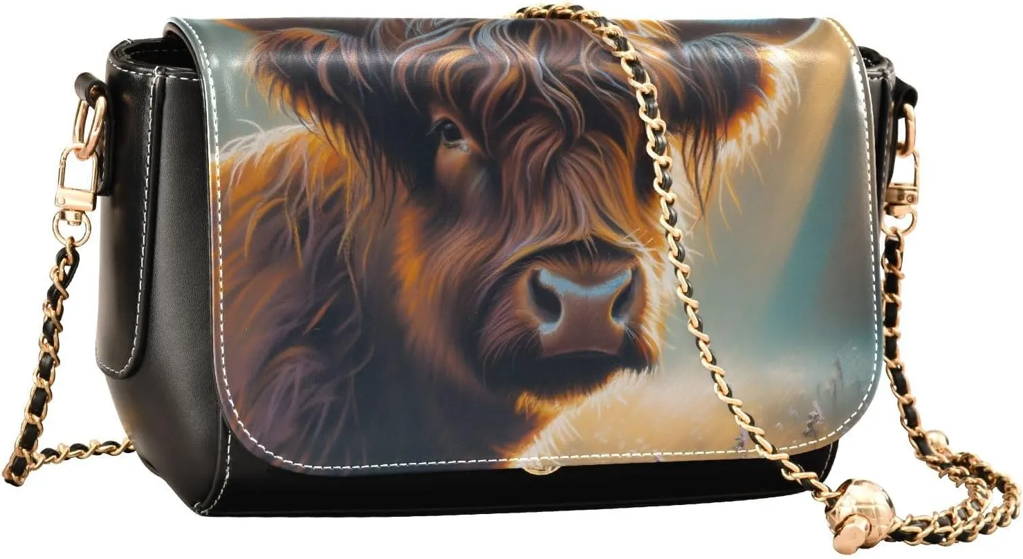 Crossbody Bags for Women Trendy Women's Black Shoulder Bag Small PU Leather Flap Cross Body Bag Handbags