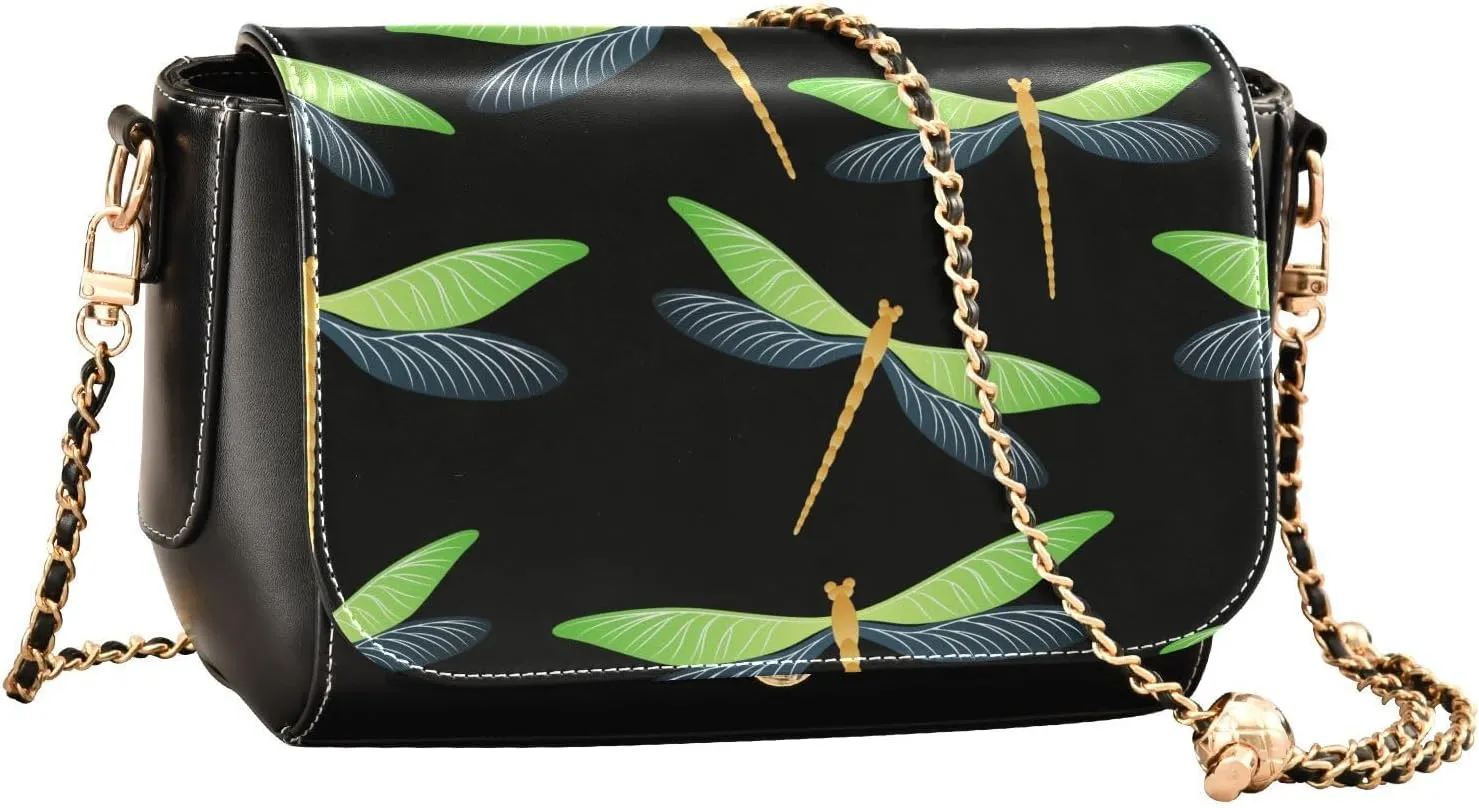 Crossbody Bags for Women Trendy Women's Black Shoulder Bag Small PU Leather Flap Cross Body Bag Handbags