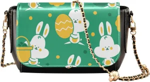 Crossbody Bags for Women Trendy Women's Black Shoulder Bag Small PU Leather Flap Cross Body Bag Handbags