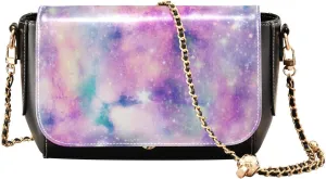 Crossbody Bags for Women Trendy Women's Black Shoulder Bag Small PU Leather Flap Cross Body Bag Handbags