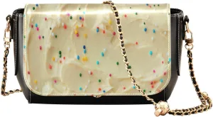 Crossbody Bags for Women Trendy Women's Black Shoulder Bag Small PU Leather Flap Cross Body Bag Handbags