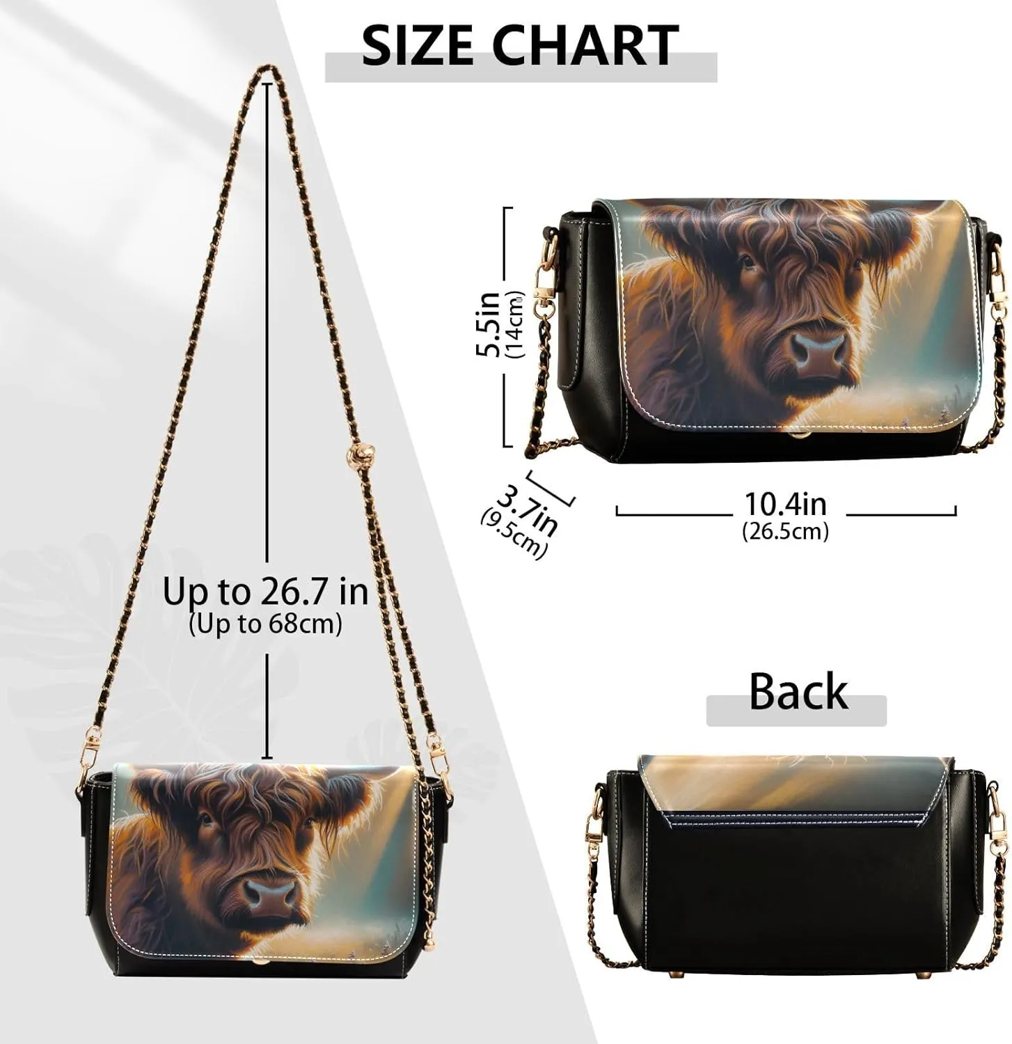 Crossbody Bags for Women Trendy Women's Black Shoulder Bag Small PU Leather Flap Cross Body Bag Handbags