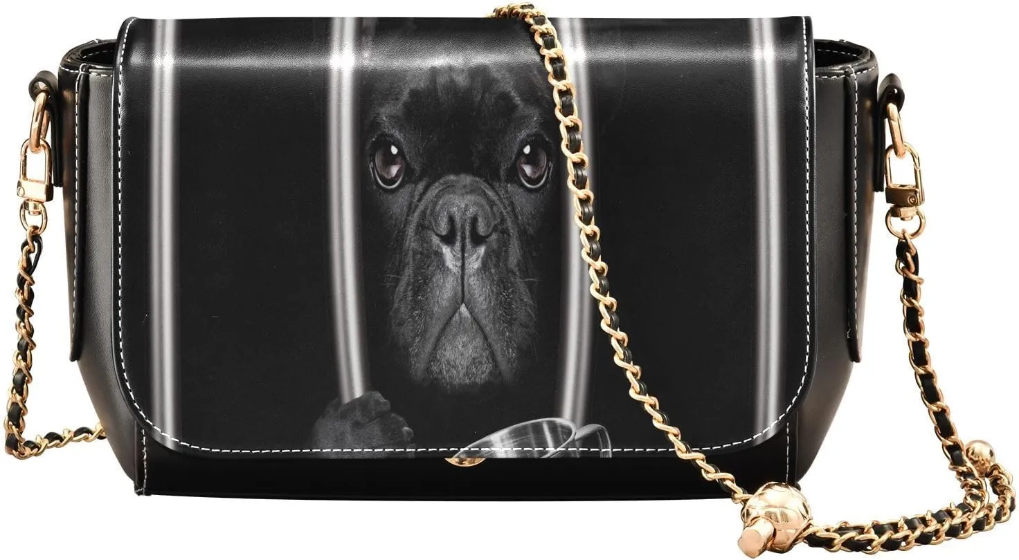 Crossbody Bags for Women Trendy Women's Black Shoulder Bag Small PU Leather Flap Cross Body Bag Handbags