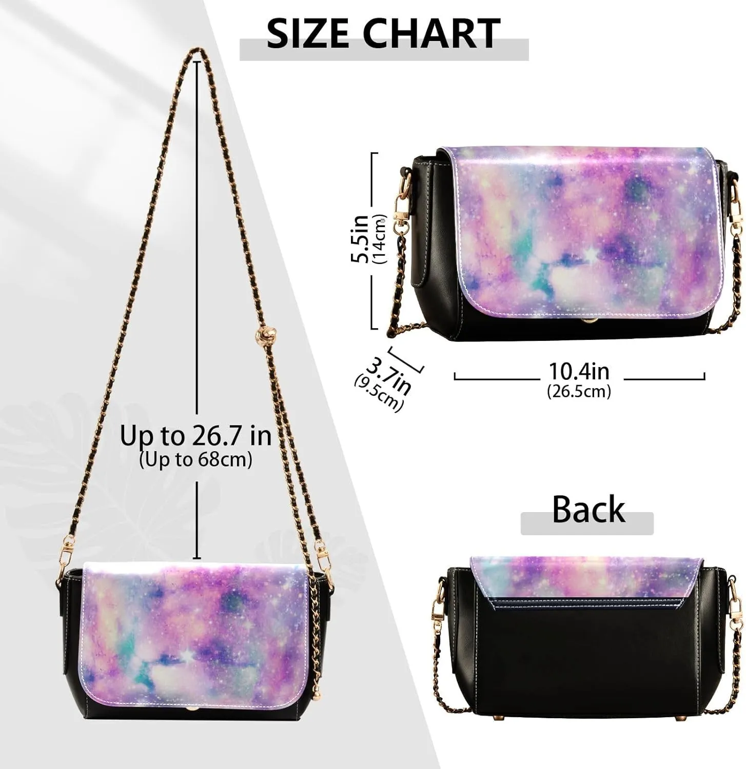 Crossbody Bags for Women Trendy Women's Black Shoulder Bag Small PU Leather Flap Cross Body Bag Handbags