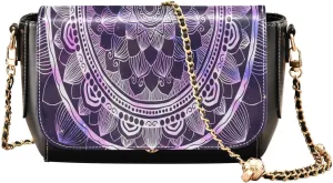 Crossbody Bags for Women Trendy Women's Black Shoulder Bag Small PU Leather Flap Cross Body Bag Handbags