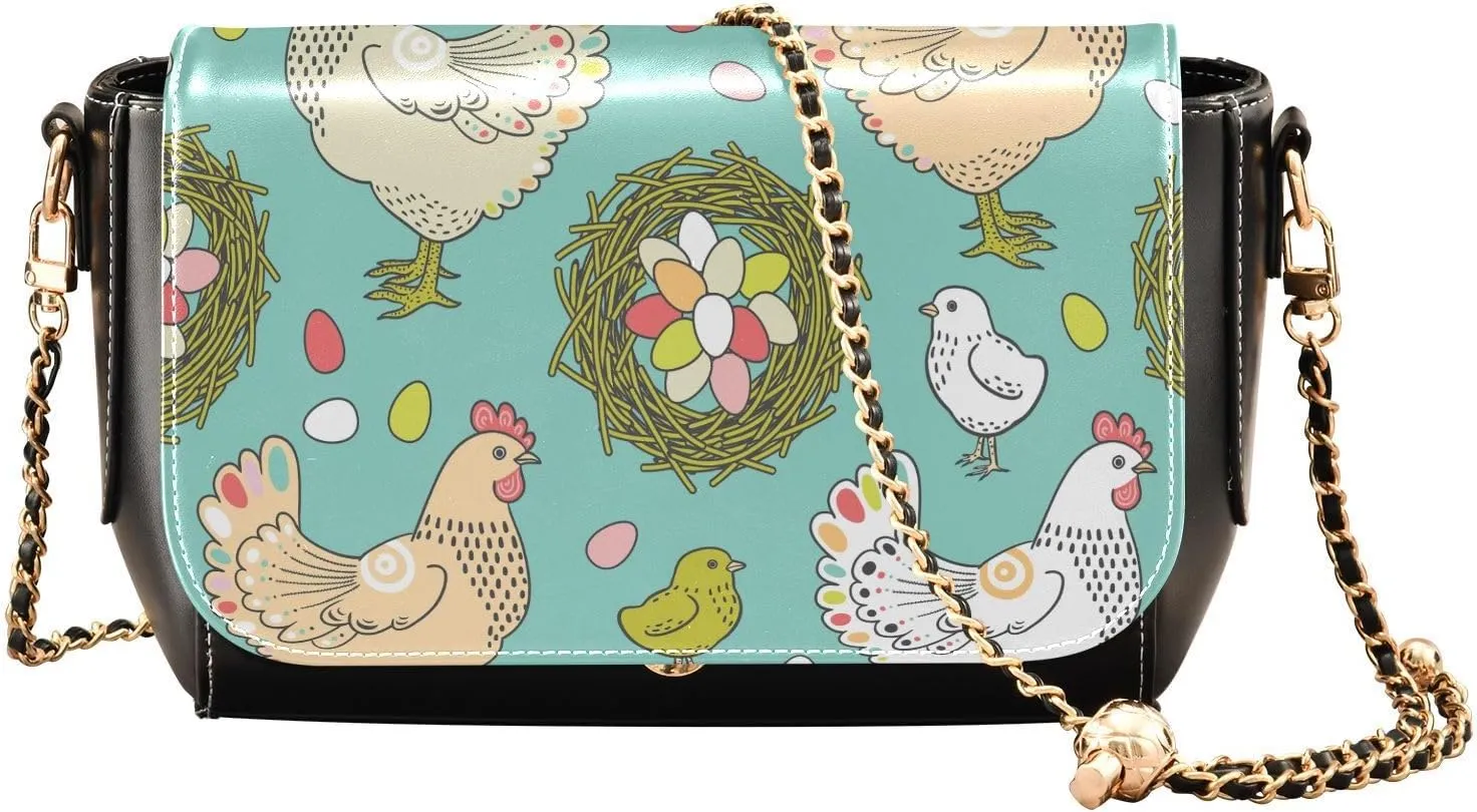Crossbody Bags for Women Trendy Women's Black Shoulder Bag Small PU Leather Flap Cross Body Bag Handbags