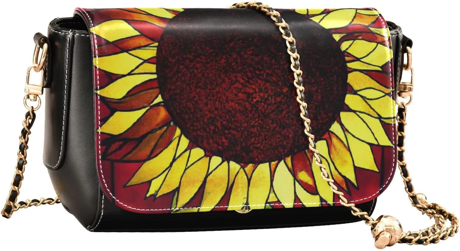 Crossbody Bags for Women Trendy Women's Black Shoulder Bag Small PU Leather Flap Cross Body Bag Handbags