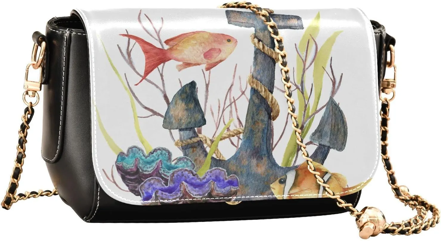 Crossbody Bags for Women Trendy Women's Black Shoulder Bag Small PU Leather Flap Cross Body Bag Handbags