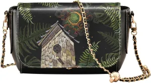 Crossbody Bags for Women Trendy Women's Black Shoulder Bag Small PU Leather Flap Cross Body Bag Handbags