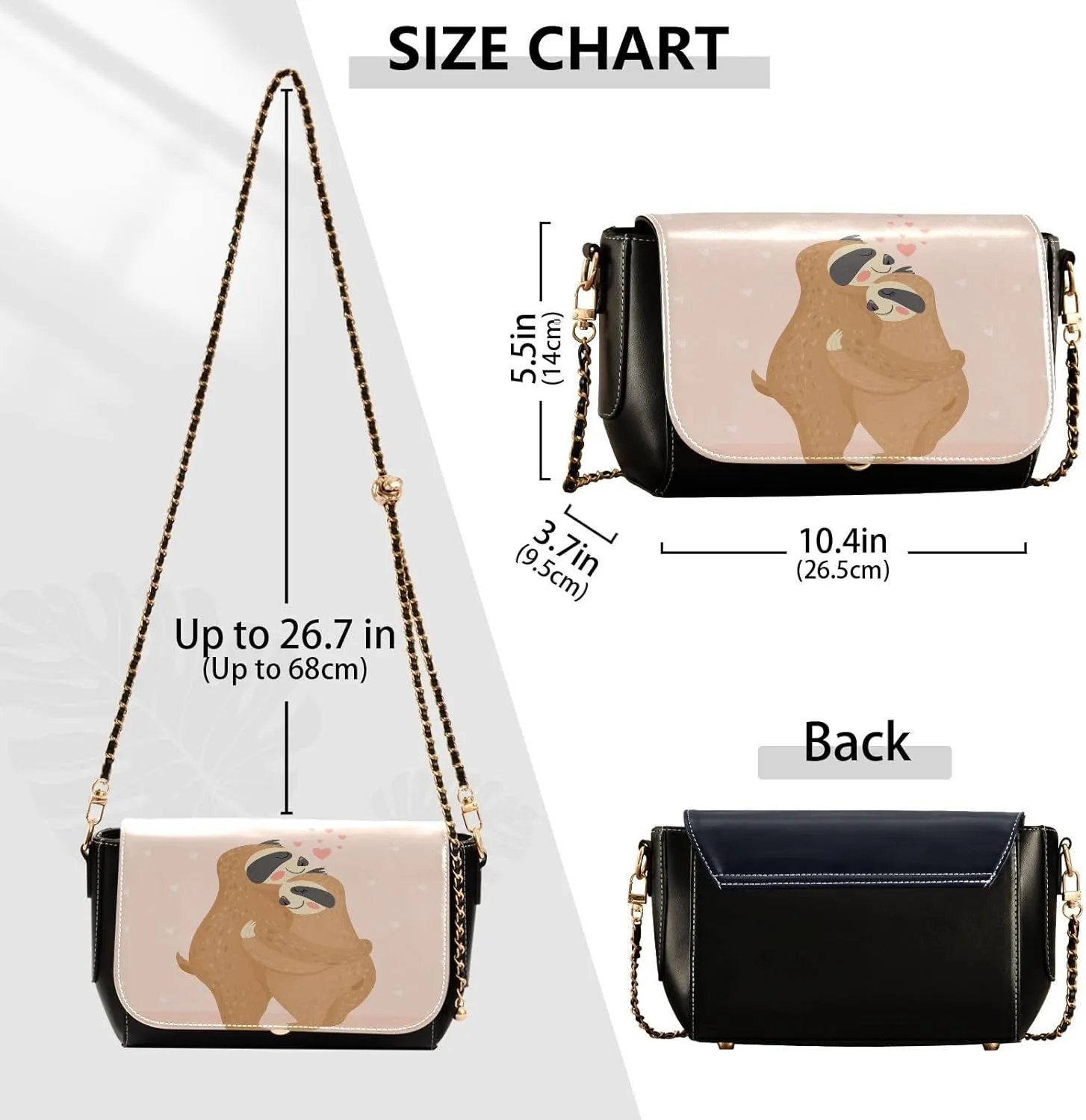 Crossbody Bags for Women Trendy Women's Black Shoulder Bag Small PU Leather Flap Cross Body Bag Handbags