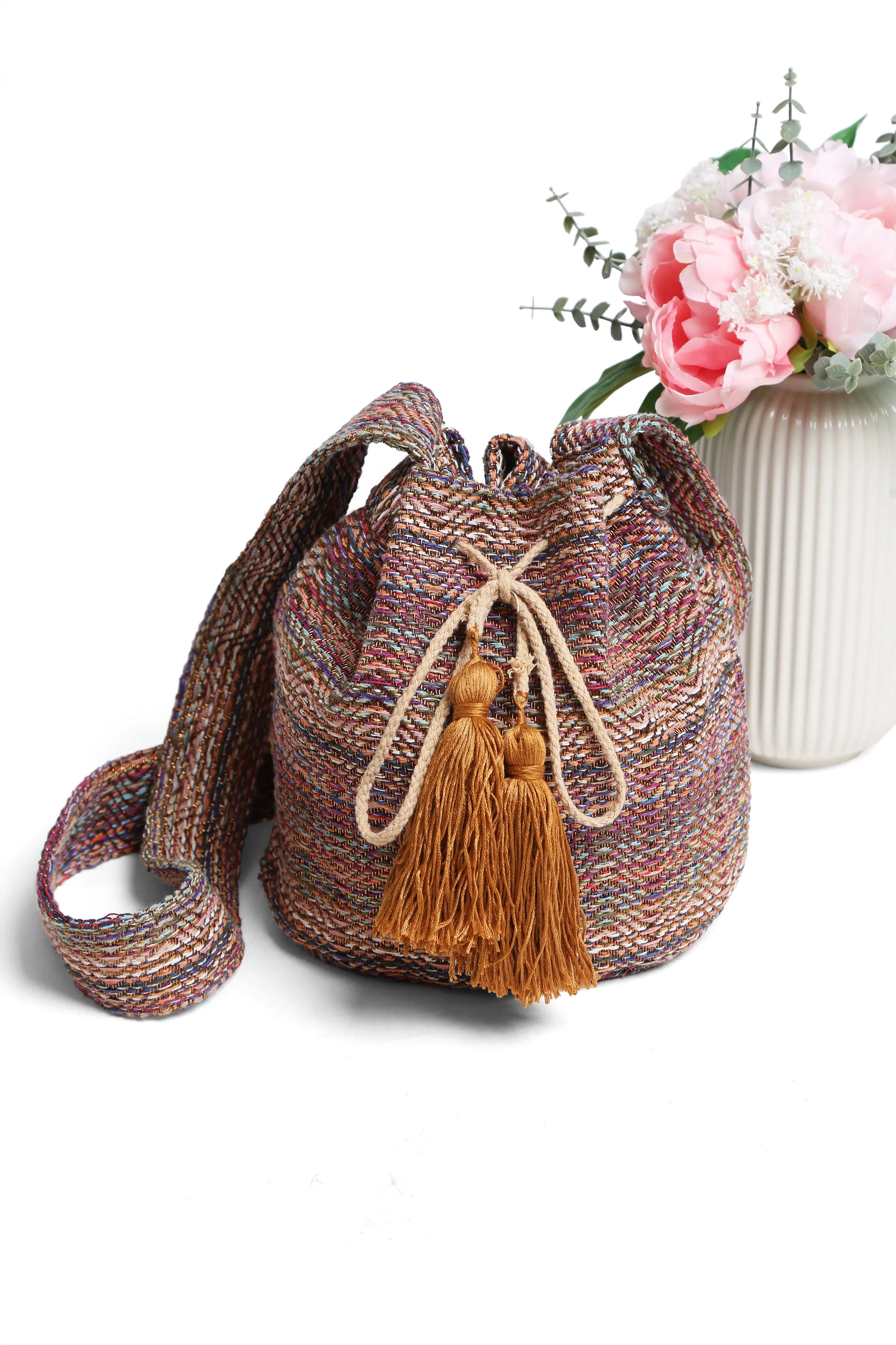 Crossbody Bucket Bag