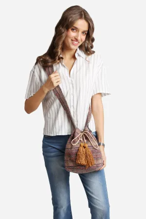 Crossbody Bucket Bag