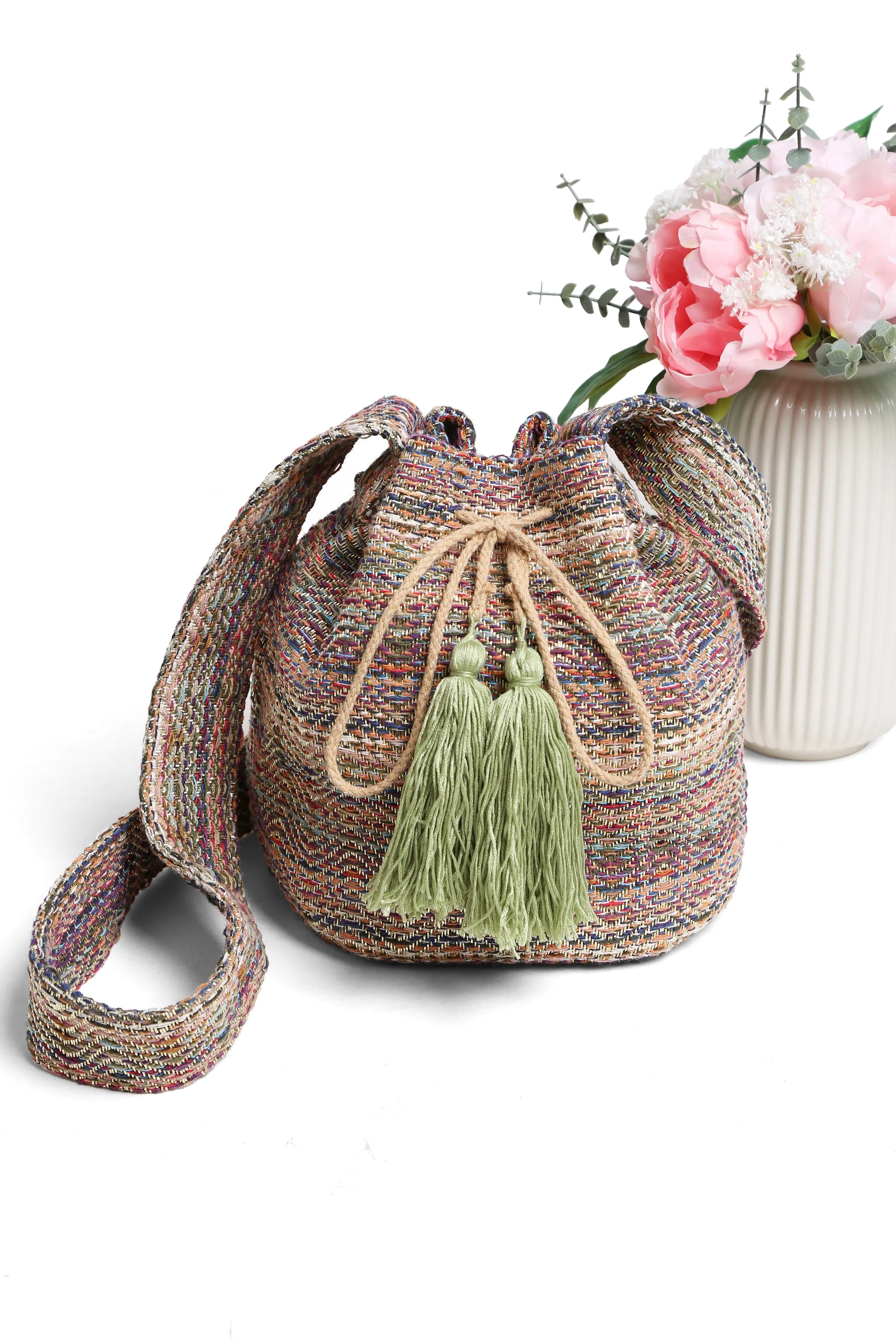 Crossbody Bucket Bag