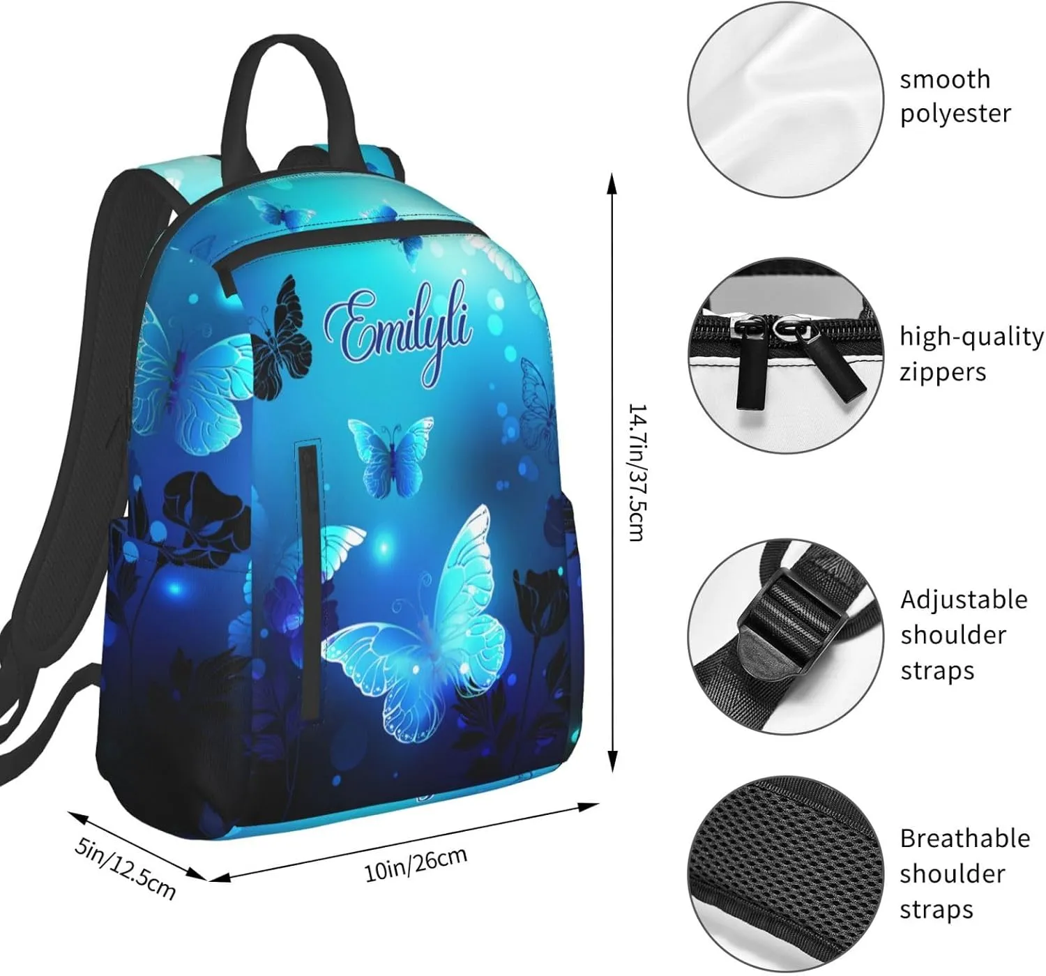 Custom Backpack | Custom Name Backpacks For Her/Him For Work,Weekend Getaway,Traveling,Camping,Hiking Personalized Backpack| Multiple Colors Are Available (37.5 * 26 * 12.5cm,style 9)