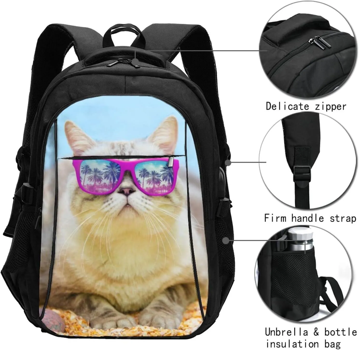 Custom Backpack Personalized Travel Knapsack Add Your Picture Text Logo Large Capacity Casual Backpack for Work Travel (Style4)