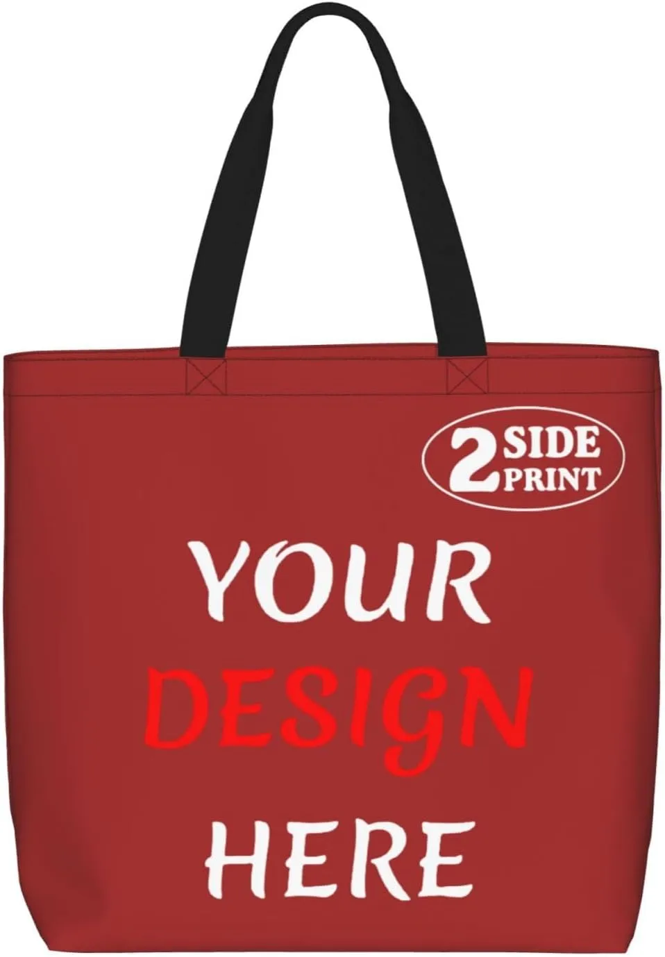 Custom Tote Bags Add Your Design For Business Travel Personalized Shoulder Beach Bag For Women Teachers